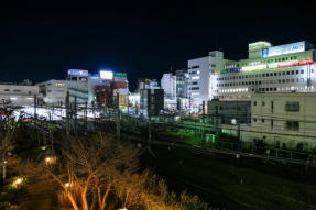 川越駅周辺の夜景